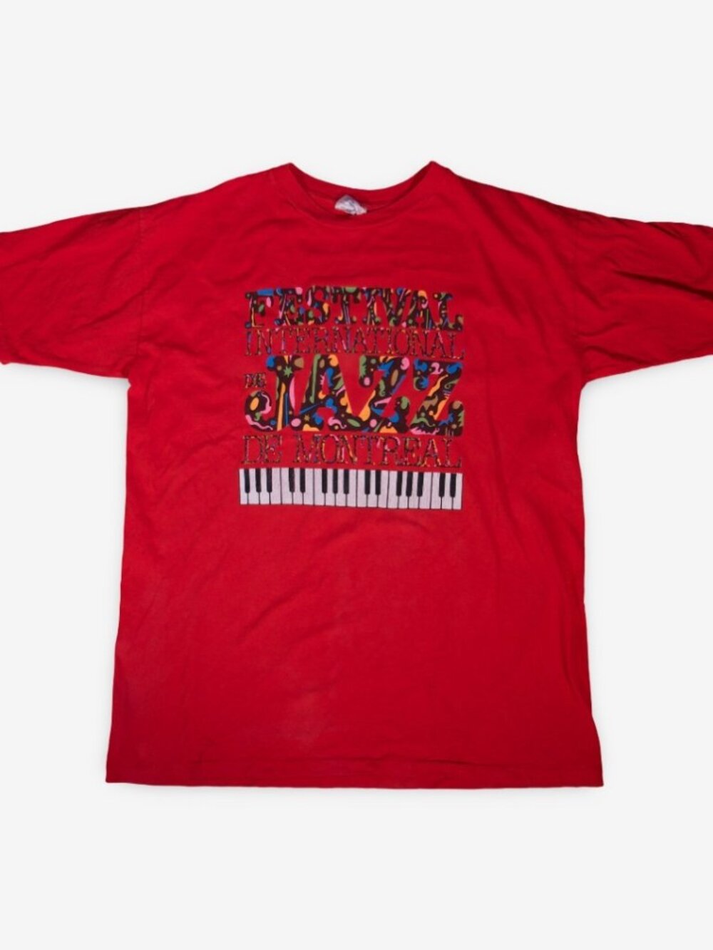 Vintage 90s Single Stitch Made in Canada Montreal Jazz Festival T-Shirt